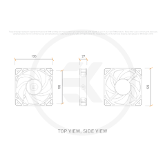 EK-Loop Fan FPT 120 - Black (550-2300rpm) EKWB - 7