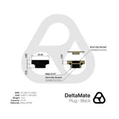 Thermal Grizzly DeltaMate Plug - Black Thermal Grizzly - 3