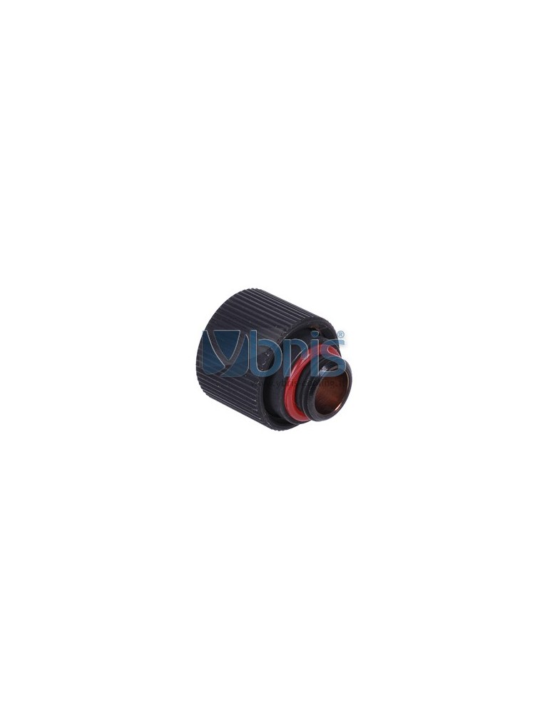 Raccordo Compressione 1/4G  tubo 11/16mm  Black Matt Compact Phobya - 2