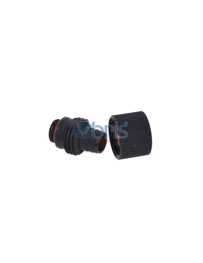 Raccordo Compressione 1/4G  tubo 11/16mm  Black Matt Compact Phobya - 3