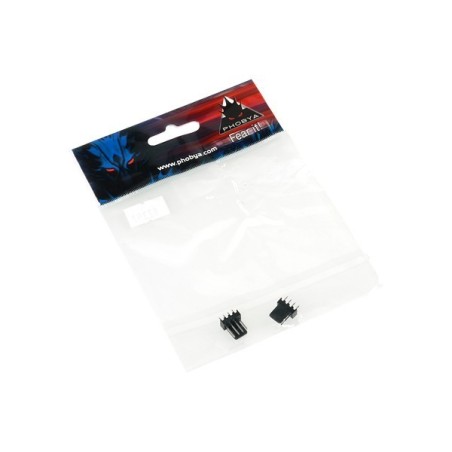 Phobya Fan Power Connector 4Pin PWM male - 2 pcs black